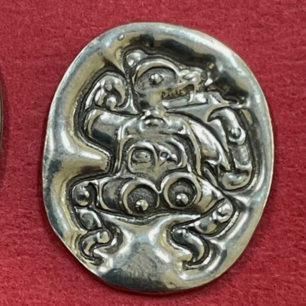 Pocket Spirit Coin Dancing Bear Protection artwork Tsimshian artist Terry Starr